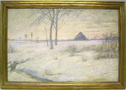 American School(early 20th c.), oil on canvas wint