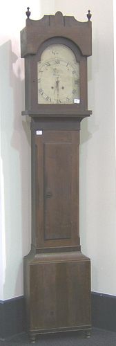 Pennsylvania Federal walnut tall case clock, early