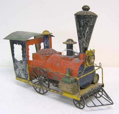 American tin "Old Abe" locomotive, ca. 1880, by Ge