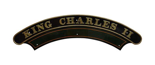 Nameplate KING CHARLES II 4-6-0 GWR King Class