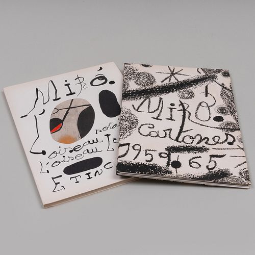 Joan Miro, Cartones; and L'Oiseau Solaire, L'Oiseau Lunaire, Etincelles