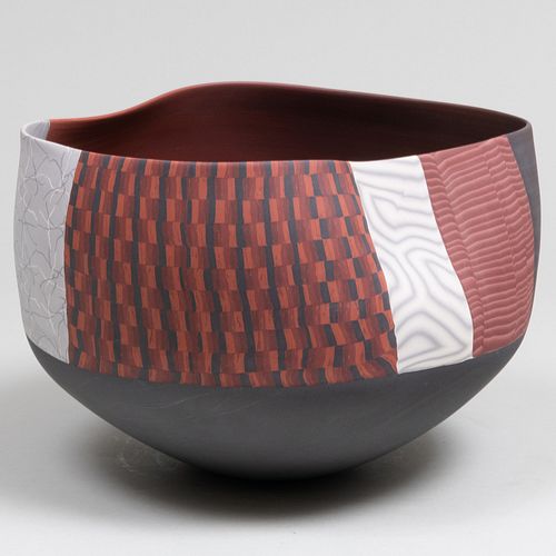 Thomas Hoadley Nerikomi Porcelain Bowl