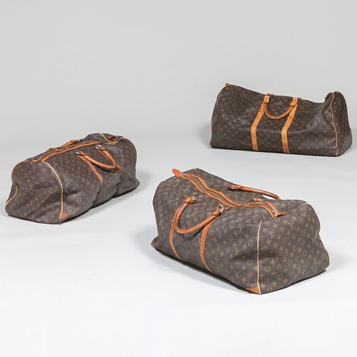 Three Vintage Louis Vuitton Duffel Bags