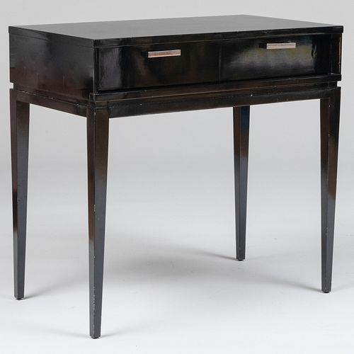 Hudson Furniture Ebonized Single Drawer Side Table