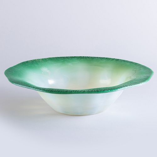 Tiffany Studios Favrile Etched Glass Bowl