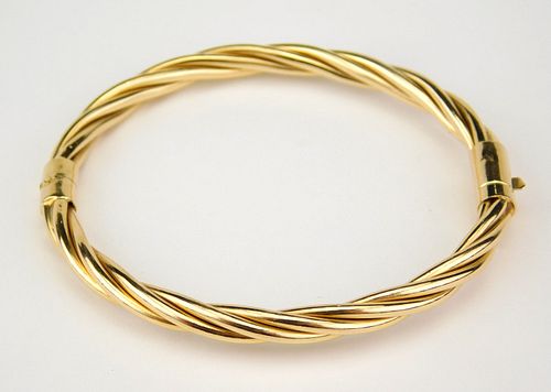 14Kt gold bangle bracelet