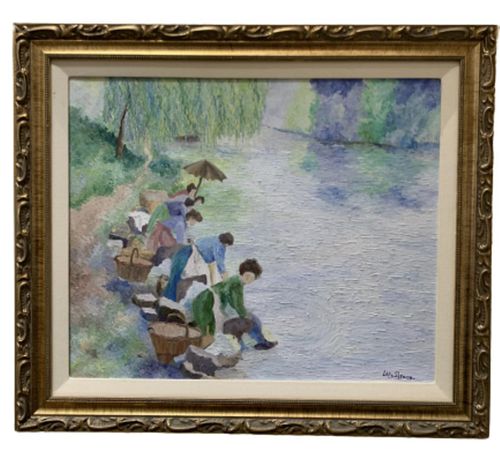 lelia Pissarro- Original Oil Painting on canvas