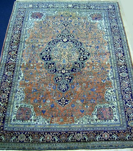 Roomsize Sarouk rug, ca. 1920, with overall Ferrag
