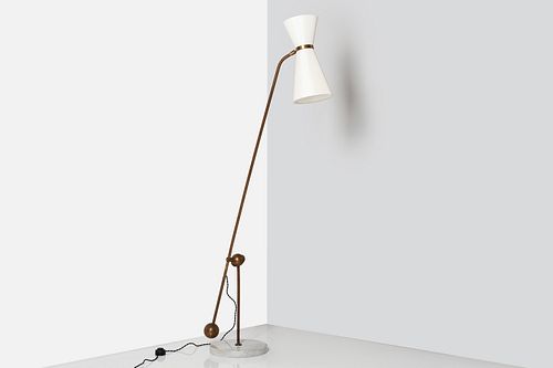French, Counterbalance Floor Lamp