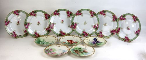HAND PAINTED FRENCH AND BAVARIAN PLATES -CASA CHARITY LOT