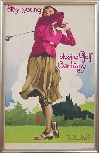 REICHSBAHNZENTRALE, PUBLISHERS: STAY YOUNG PLAYING GOLF IN GERMANY