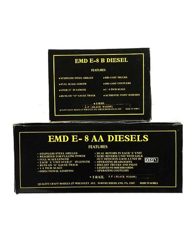 Weaver O Ga EMD E-8 A-A and B Diesel Locos