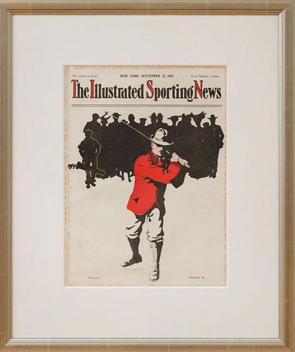 HARPER'S WEEKLY COVER; AND THE ILLUSTRATED SPORTING NEWS