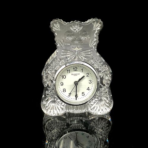 Waterford Crystal Teddy Bear Table Clock
