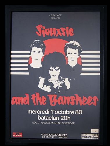 French Vintage Bataclan Siouxsie and the Banshees