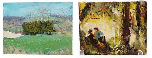 Group of two 20th Century Paintings