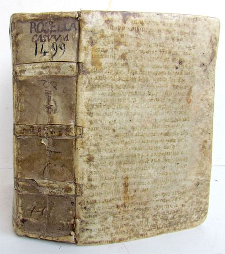 INCUNABULA ROSELLA CASUUM CONFESSOR'S HANDBOOK, 1499, B. INCUNABLE TROVAMALA