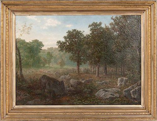Outstanding Hudson River School View by Louis Delius 