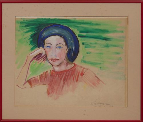 Arnold Scaasi (1931-2015): Portrait of a Woman