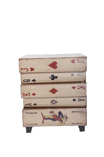 Playing Cards Polychromed Chest