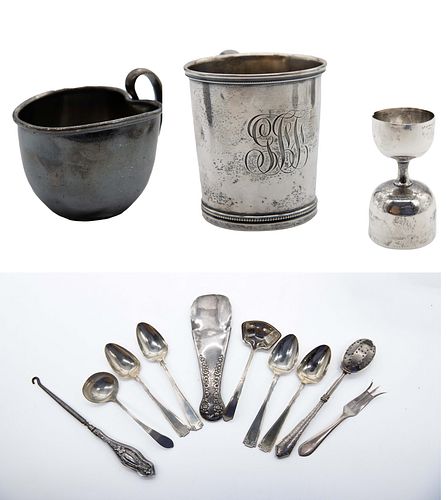 Misc Group of Silver & Silver Plated Articles
