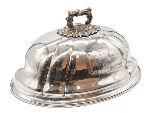 Small Silver Plated Platter Cover