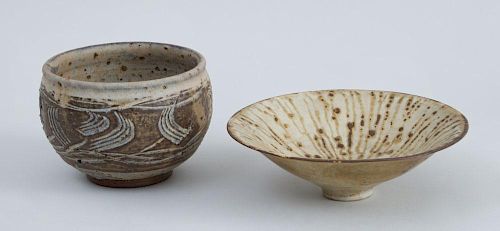 Studio Pottery, Shallow Bowl and Pot