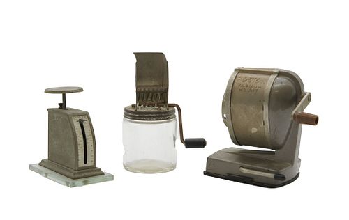 Group of Three Metal Objects