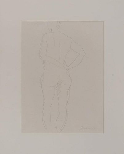William Turnbull (1922-2012): Standing Nude; and Standing Nude (Back View)
