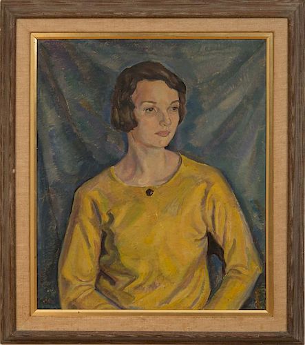Sándor Nagy (1869-1950): Woman in Yellow