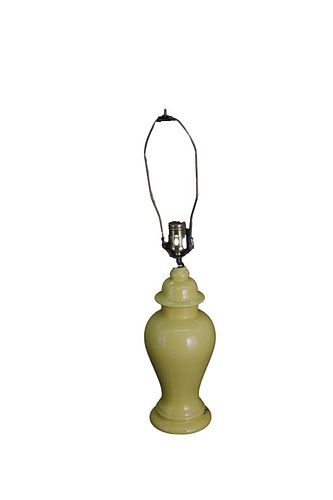 Yellow Asian Style Ceramic Lamp