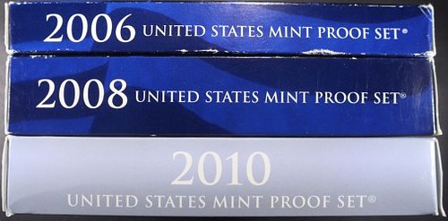 2006, 2008, 2010 US PROOF SETS