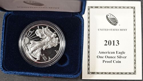 2013  PROOF AMERICAN SILVER EAGLE OGP
