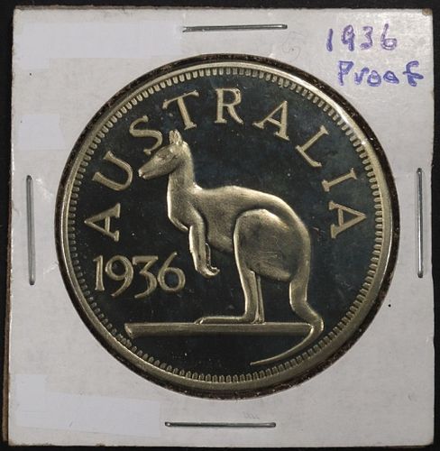 1936 AUSTRALIAN PR KANGAROO PATTERN COIN