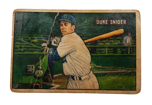 Duke Snider Brooklyn Dodgers Baseball Card 1951