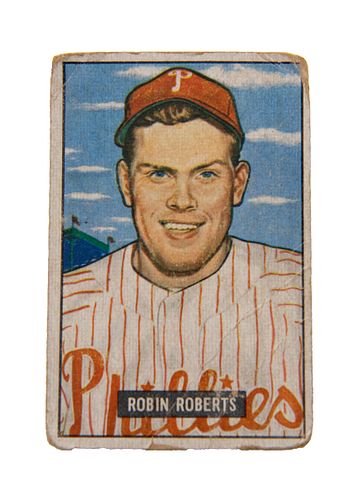 Robin Robert’s Phillies Baseball Card 1951