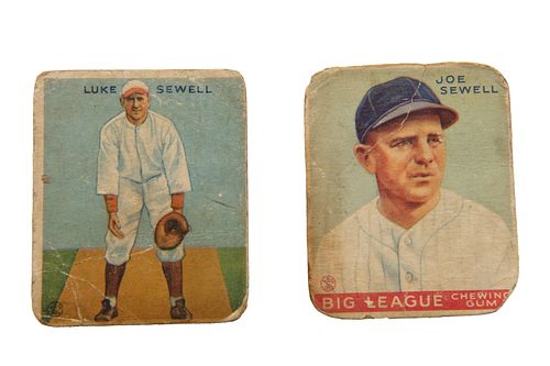 Sewell (Yankees & Washington) Baseball Cards