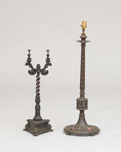 Style of Oscar Bach, Two Lamp Bases