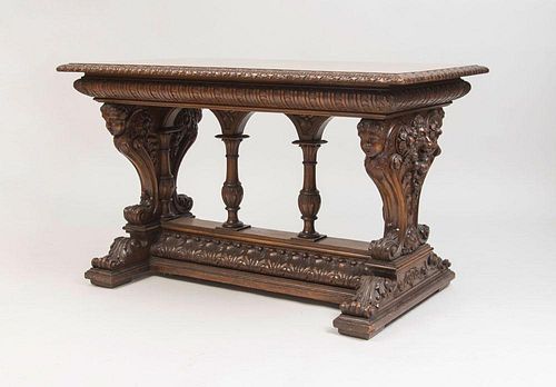 Renaissance Style Library Table
