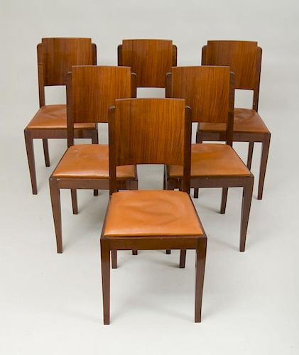 Six Art Deco Dining Chairs