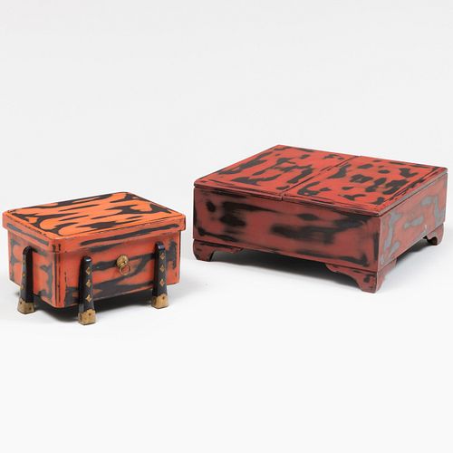 Two Japanese Lacquer Boxes