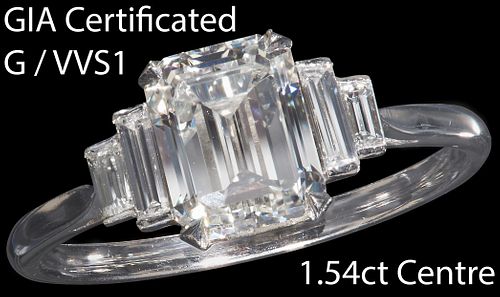 FINE CERTIFICATED DIAMOND RING