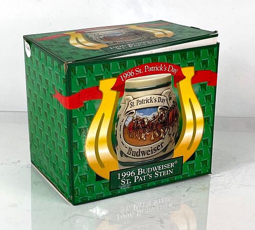 1996 Budweiser "St. Patrick's Day" 5½ Inch Tall Stein Saint Louis Missouri