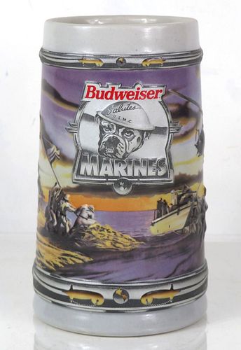 1995 Budweiser Salutes The US Marines 6¼ Inch Tall CS243 Mug Saint Louis Missouri