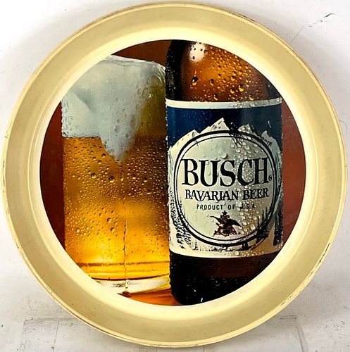 1971 Busch Bavarian Beer 13 inch tray Serving Tray Saint Louis Missouri