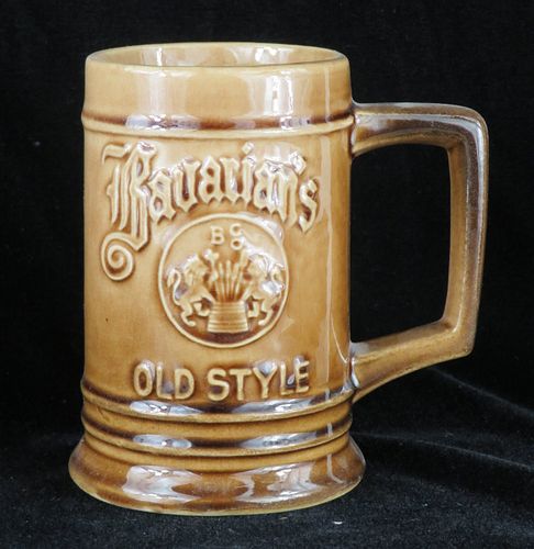 1958 Bavarian's Old Style Beer 5 Inch Tall Mug Covington Kentucky