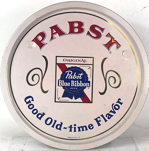 1970 Pabst Blue Ribbon Beer 13 inch tray Serving Tray Milwaukee Wisconsin