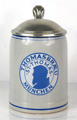 1965 Thomasbrau Beer 6½ Inch Tall Stein Munich Bavaria