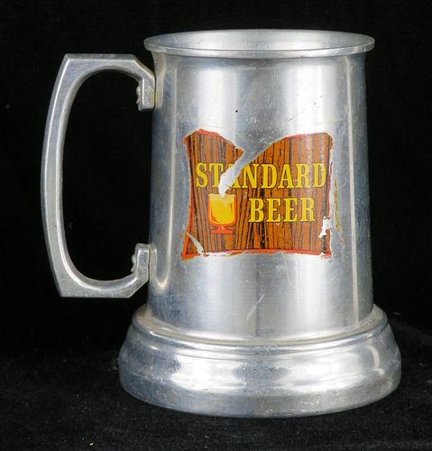 1968 Standard Beer Glass-Bottomed Mug 4¾ Inch Tall Tankard Rochester New York
