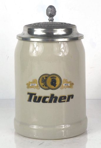 1975 Tucher Beer 6½ Inch Tall Stein Nürnberg Bavaria Germany